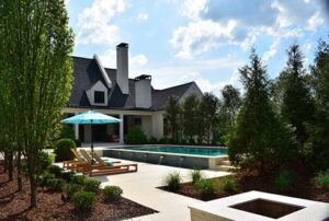 Fiberglass pool design by Greenscapes AL