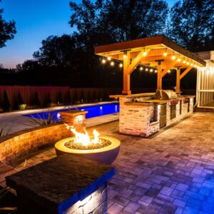 A backyard design by Greenscapes Outdoor Living in Huntsville, AL