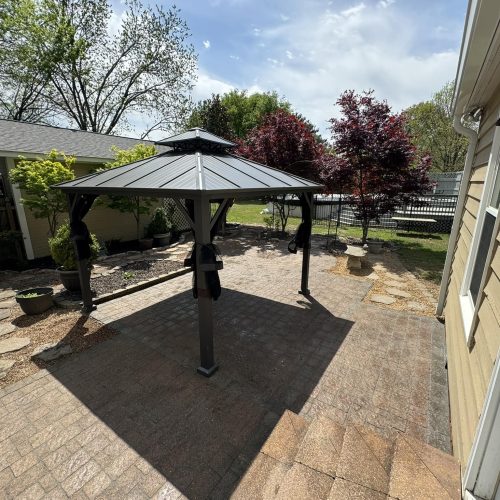 Paver patio and gazebo installation in Huntsville, AL